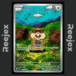 Patrat - 152/086 - Illustration Rare - White Flare - Pokemon Card - NM/M - Image 1