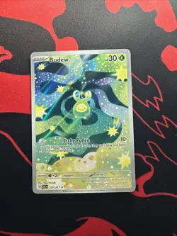 Pokemon TCG Budew 221/217 Illustration Rare IR Ascended Heroes #221 NM/M - Image 1