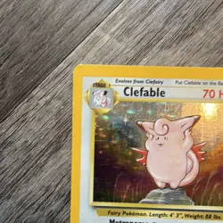 Wizards Pokemon TCG Clefable Jungle 1/64 Holo Rare English Unlimited 70HP 1999 - Image 3