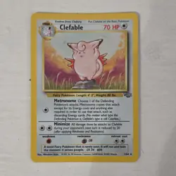 Wizards Pokemon TCG Jungle Clefable 1/64 Holo Rare Unlimited ENG 1999 70 HP - Image 1