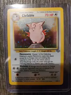 Pokemon TCG Clefable Jungle 1/64 Holo Unlimited Holo Rare - Image 1