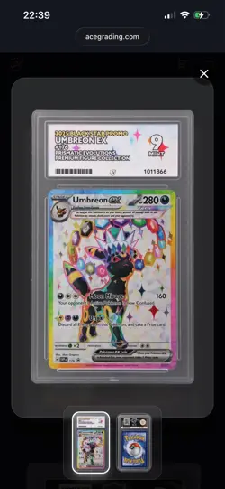 ACE 9 - Pokemon Umbreon EX SVP 176 Premium Figure Collection Black Star Promo - Image 3