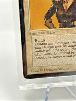 VINTAGE ALPHA - Benalish Hero - 1993 Magic the Gathering MTG Card in Holder - Image 3