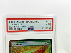 CULTIVATE FOIL - Core Set 2021 - Graded PSA 9 MTG Magic the Gathering Card 2020 - Image 2