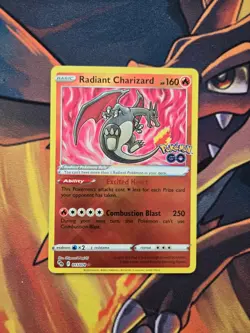 RADIANT CHARIZARD 011/078 RADIANT RARE POKEMON GO POKEMON NM/M - Image 1
