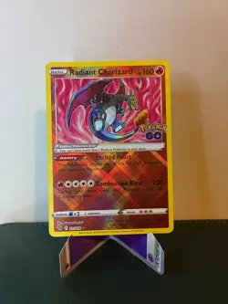 RADIANT CHARIZARD 011/078 RADIANT RARE POKEMON GO POKEMON NM/M - Image 1