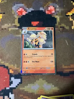 Arcanine SVP 011 Pokemon TCG SV Black Star Promo Cosmos Holo NM - Image 1