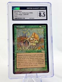 ABUNDANCE - Urza's Saga - Graded CGC 8.5 MTG Magic the Gathering Card 1998 - Image 1