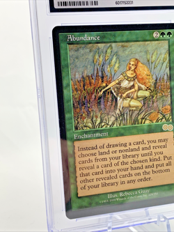 ABUNDANCE - Urza's Saga - Graded CGC 8.5 MTG Magic the Gathering Card 1998 - Image 3