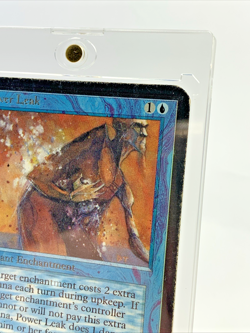 VINTAGE ALPHA - Power Leak - MTG Magic the Gathering 1993 Card in Holder - Image 5