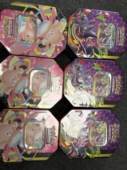 Pokemon TCG: Mega Mega Moonlit Tin Mega Gengar Ex Promo | Factory Sealed x6 - Image 1