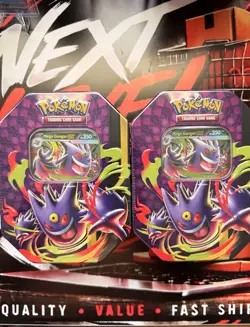 2 Pokemon TCG Mega Moonlit Tin Mega Gengar ex - Factory Sealed - Image 1