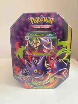 Pokemon TCG Mega Moonlit Tin - Mega Gengar ex - new and factory Sealed - Image 1