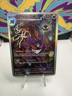Mystic Gengar Pokemon Card - TCG Display Art Card - Holo Full Art - Image 1