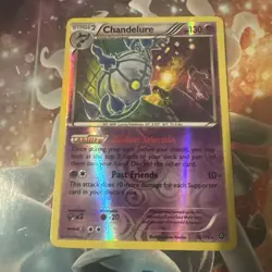 Chandelure 50/114 Pokemon TCG Card XY Steam Siege Rare Reverse Holo Foil - Image 1