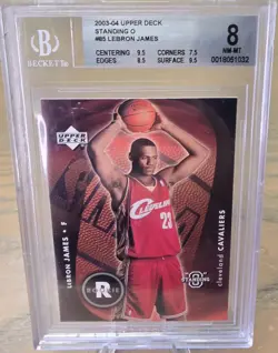2003 UPPER DECK STANDING "O" #85 LEBRON JAMES BGS 8 NM ROOKIE CARD RC 🔥 - Image 1