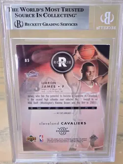 2003 UPPER DECK STANDING "O" #85 LEBRON JAMES BGS 8 NM ROOKIE CARD RC 🔥 - Image 2