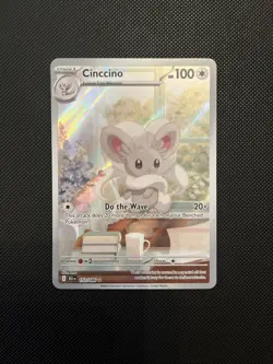 Cinccino | 153/086 | Pokemon Black Bolt Illustration Rare - Image 1