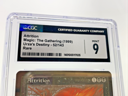 ATTRITION - Urza's Destiny - Graded CGC 9 MTG Magic the Gathering Card 1999 - Image 2