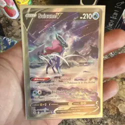 Pokemon TCG Suicune V GG38/GG70 Crown Zenith Galarian Gallery Ultra Rare - Image 1