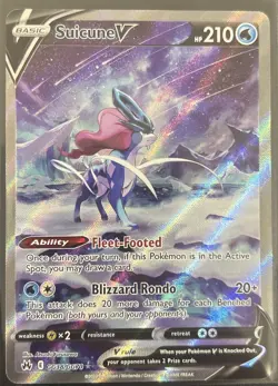 Pokemon TCG Suicune V Crown Zenith: Galarian Gallery Gg38/Gg70 Ultra Rare - NM - Image 1