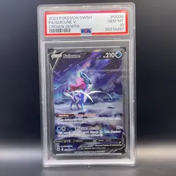PSA 10 Pokemon TCG Suicune V Crown Zenith: Galarian Gallery GG38/GG70 Ultra Rare - Image 1