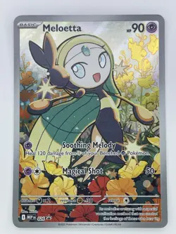 Pokemon TCG Meloetta 026 Mega Evolution Black Star Promo Full Art Holo 2025 NM - Image 1