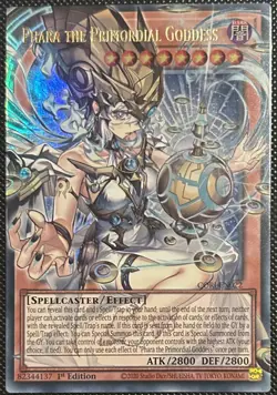 YuGiOh! Phara The Primordial Goddess CORI-EN022 Extended Art Ultra Rare 1st Ed - Image 1