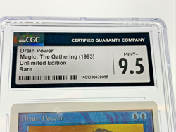 DRAIN POWER - Unlimited - Graded CGC 9.5 MTG Magic the Gathering Card 1993 - Image 2