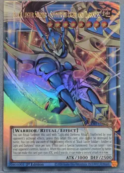 Yu-Gi-Oh Black Luster Soldier- Soldier Of Light And Darkness CORI-EN028 Extended - Image 1