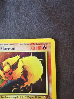 Pokemon Card - Flareon 3/64 Unlimited Holo Rare - Jungle WOTC - Image 3