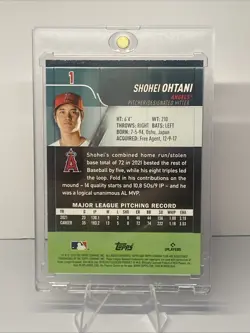 2022 Topps Stadium Club - Shohei Ohtani Sepia Orange Foil Parallel - LA Angels - Image 2
