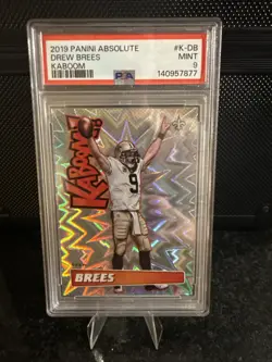 2019 Panini Absolute Kaboom Drew Brees #K-DB PSA 9 - Image 1
