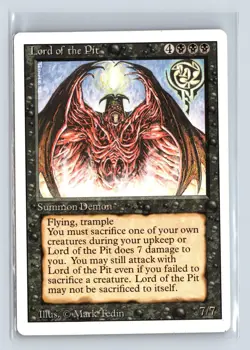 REVISED - Lord of the Pit - MTG Magic the Gathering Card - Image 1
