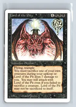 REVISED - Lord of the Pit - MTG Magic the Gathering Card - Image 3