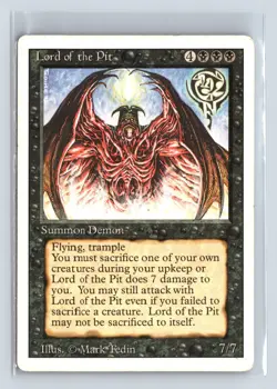 REVISED - Lord of the Pit - MTG Magic the Gathering Card - Image 5