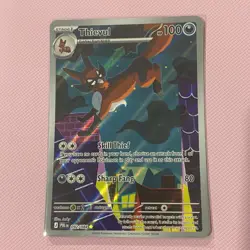 Pokemon TCG Thievul 092/084 Illustration Rare (IR) Pitch Black ME05 NM English - Image 1