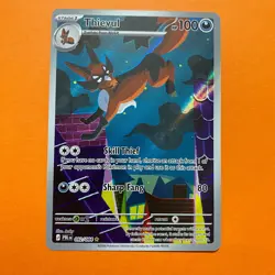 Thievul 092/084 Illustration Rare IR Pitch Black Pokemon Near Mint English - Image 2