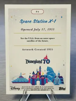 SPACE-STATION X-1 2025 Topps Disneyland 70th Anniversary Tomorrowland P-4 DISNEY - Image 4