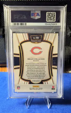 2025 Select Brian Urlacher Neon Orange Pulsar /7 #200 PSA 10(POP 1)*Color Match* - Image 2