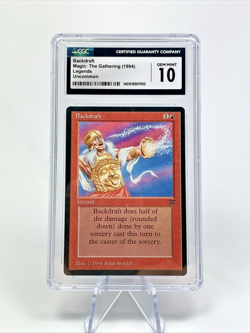 CGC 10 - 1994 BACKDRAFT - Legends Graded MTG Magic the Gathering Card - Image 1