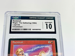 CGC 10 - 1994 BACKDRAFT - Legends Graded MTG Magic the Gathering Card - Image 2