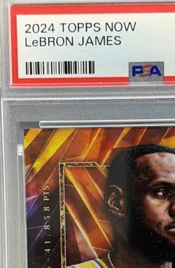2024 Topps Now LeBron James 50K Points #12 PSA 10 GOAT LOW POP - Image 2