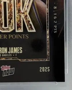 2024 Topps Now LeBron James 50K Points #12 PSA 10 GOAT LOW POP - Image 4