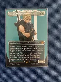 Cloud, Midgar Mercenary (Borderless) Final Fantasy Regular Magic The Gathering - Image 1
