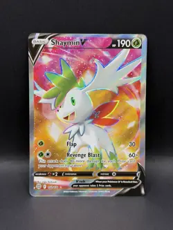 Shaymin V 152/172 FULL ART ULTRA RARE HOLO Brilliant Stars Pokemon English Foil - Image 2
