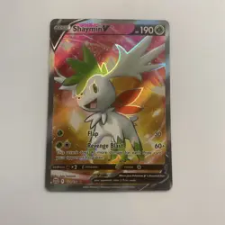Shaymin V 152/172 Brilliant Stars Full Art Ultra Rare Holo Pokemon Card * New * - Image 1