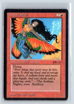 ARABIAN NIGHTS - Bird Maiden (Light) MTG Magic the Gathering Card - Image 3