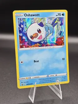 Pokemon TCG Promo SWSH222 Holographic Oshawott Near Mint - Image 1