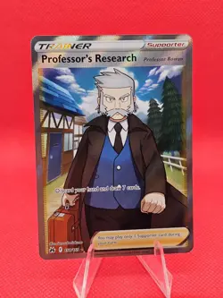 2023 POKEMON CROWN ZENITH PROFESSOR'S RESEARCH PROFESSOR ROWAN 150/159 NM/M - Image 1